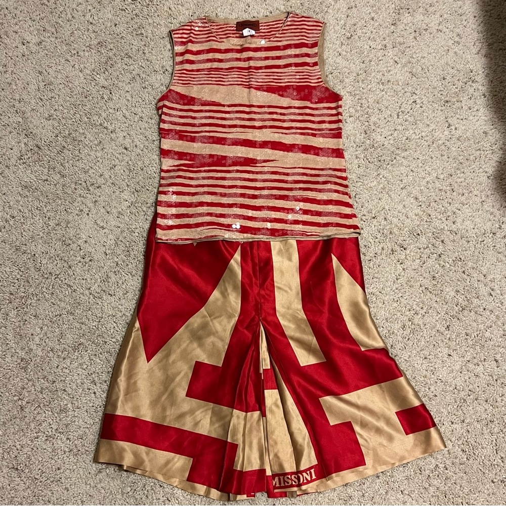 Authentic Missoni Silk Skirt Set